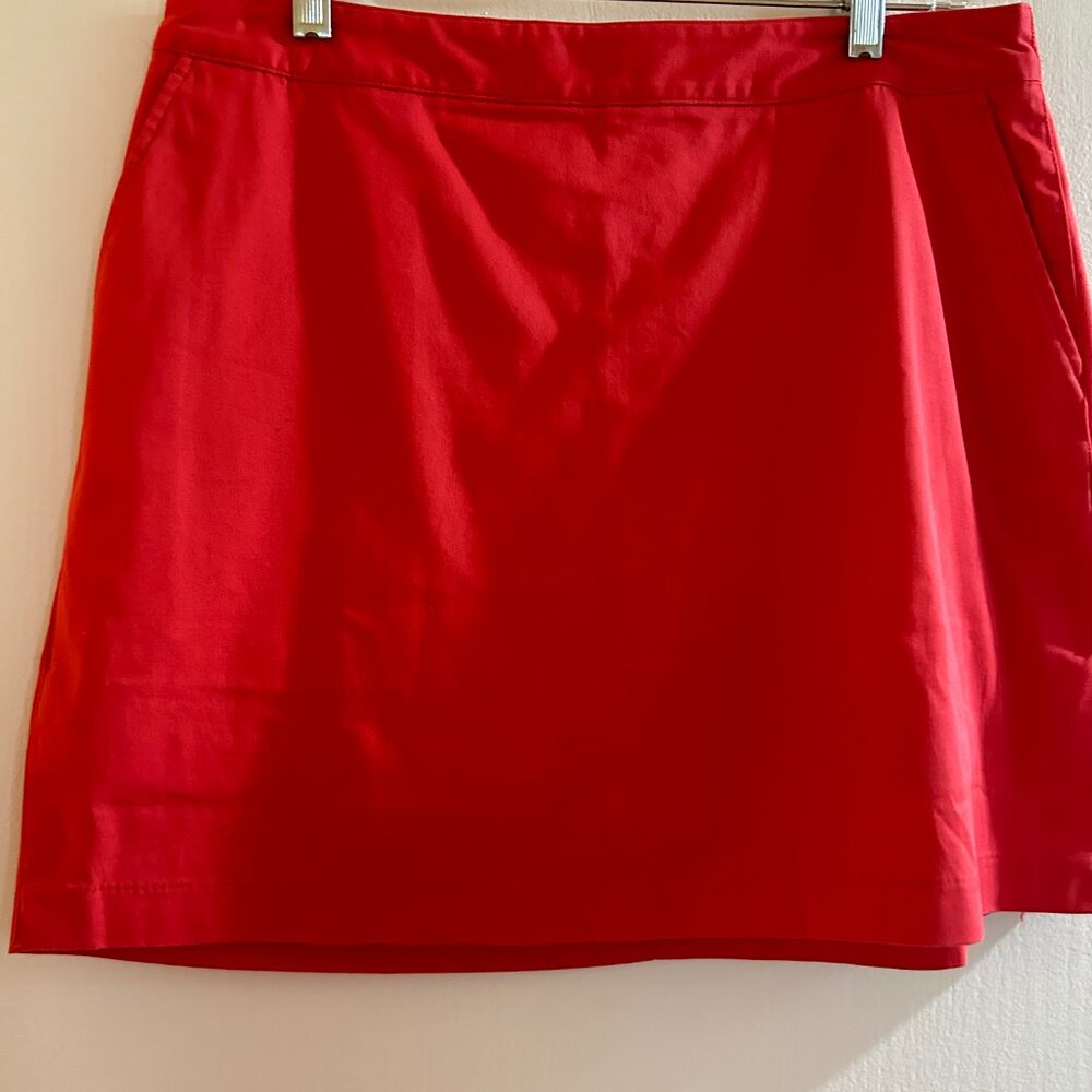 Adidas Bright Red Golf Skort - size 10
